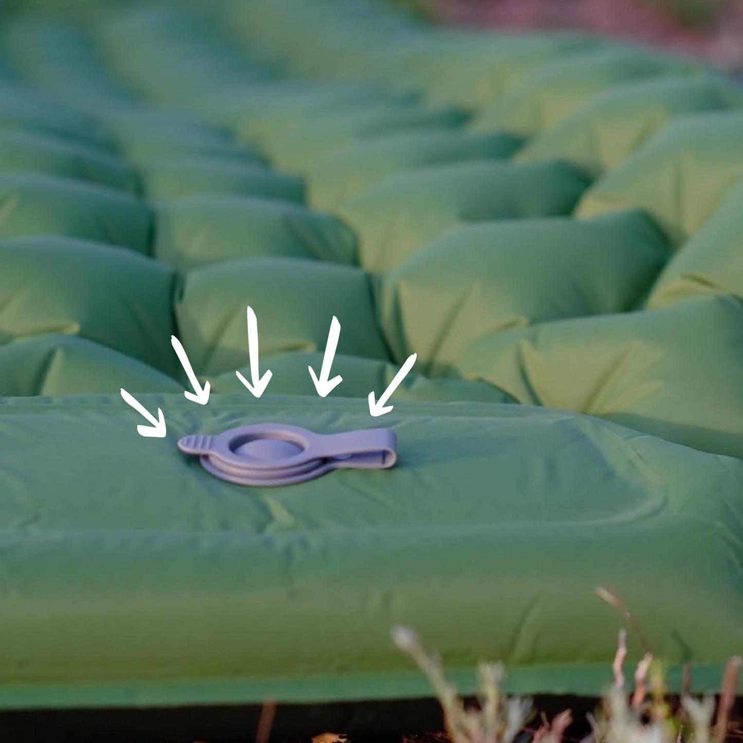 Bouchon de pompe intégrée - Matelas Coziya