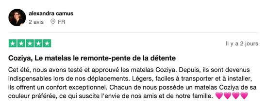 Avis d'un client ayant acheté le matelas gonflable - 3