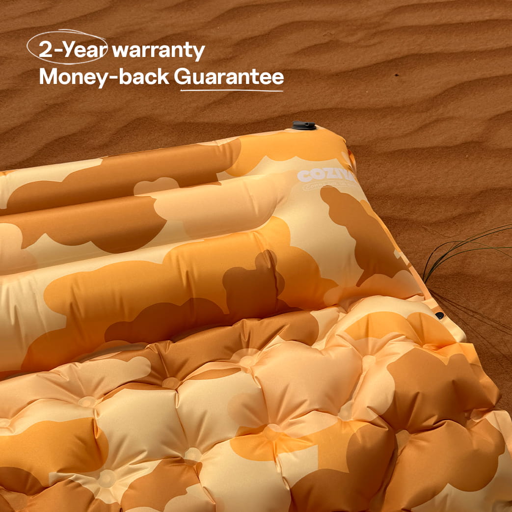 2 years warranty satisfied money-backguarantee for coziya sleeping pad 