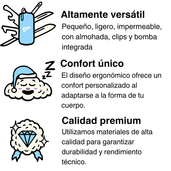 Los puntos fuertes del colchón hinchable