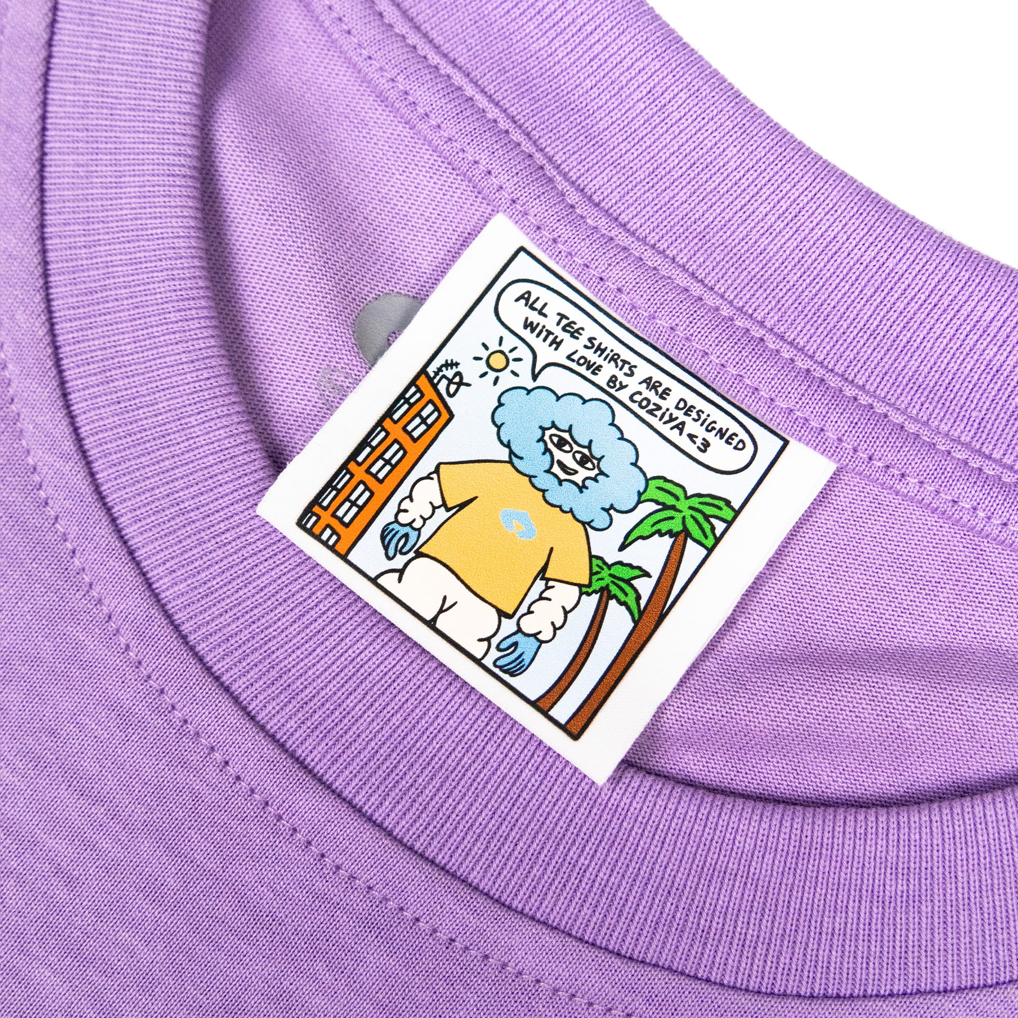 T-shirt Cloud 3D Coziya® étiquette BD intégrée - signature marque