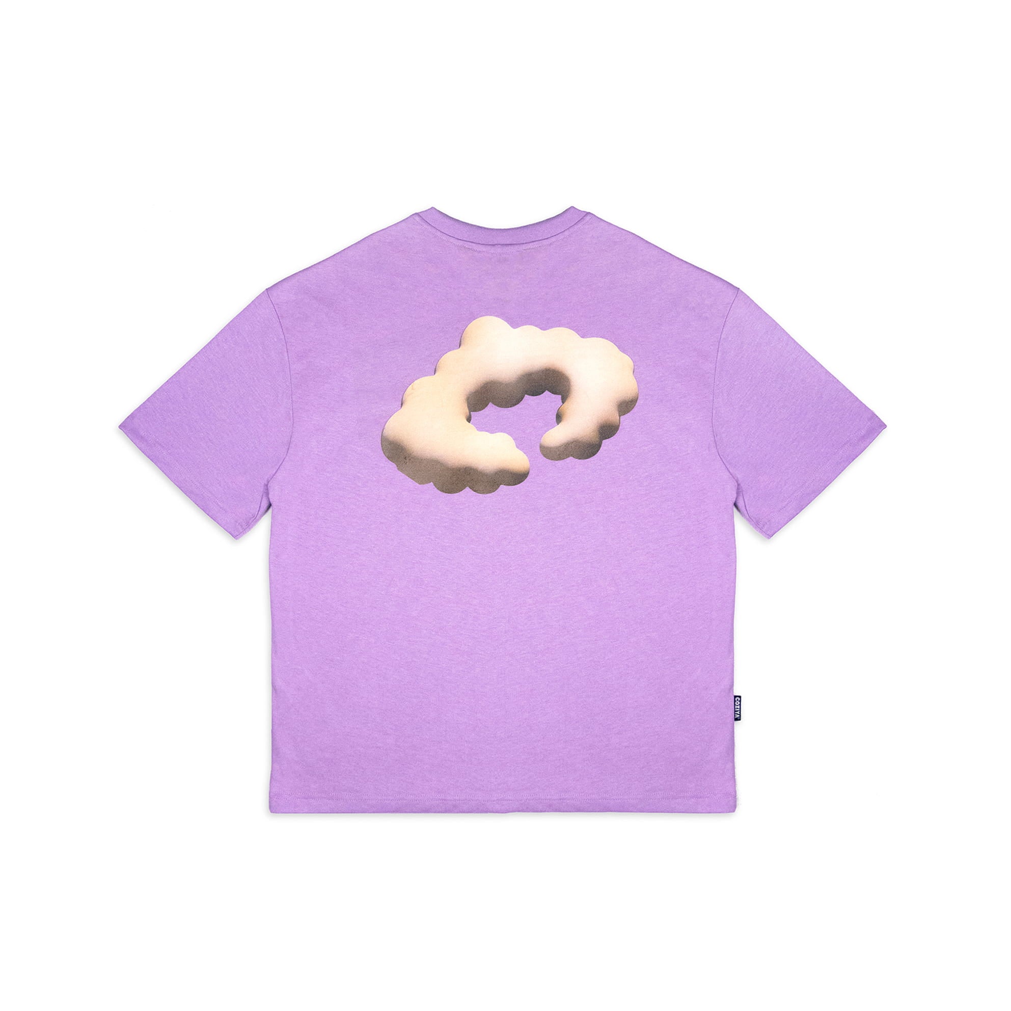 T-shirt Cloud 3D Coziya® violet entier - couleur vibrante tendance
