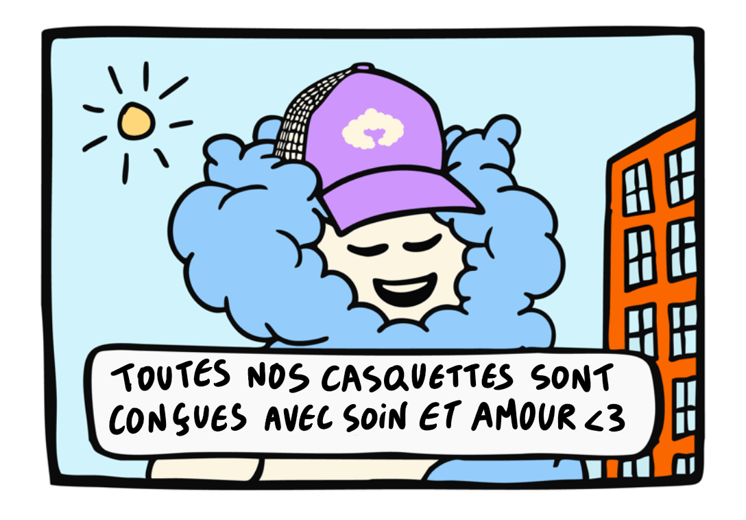 Mascotte Cozyboy Coziya® avec la casuqette trucker coziya 