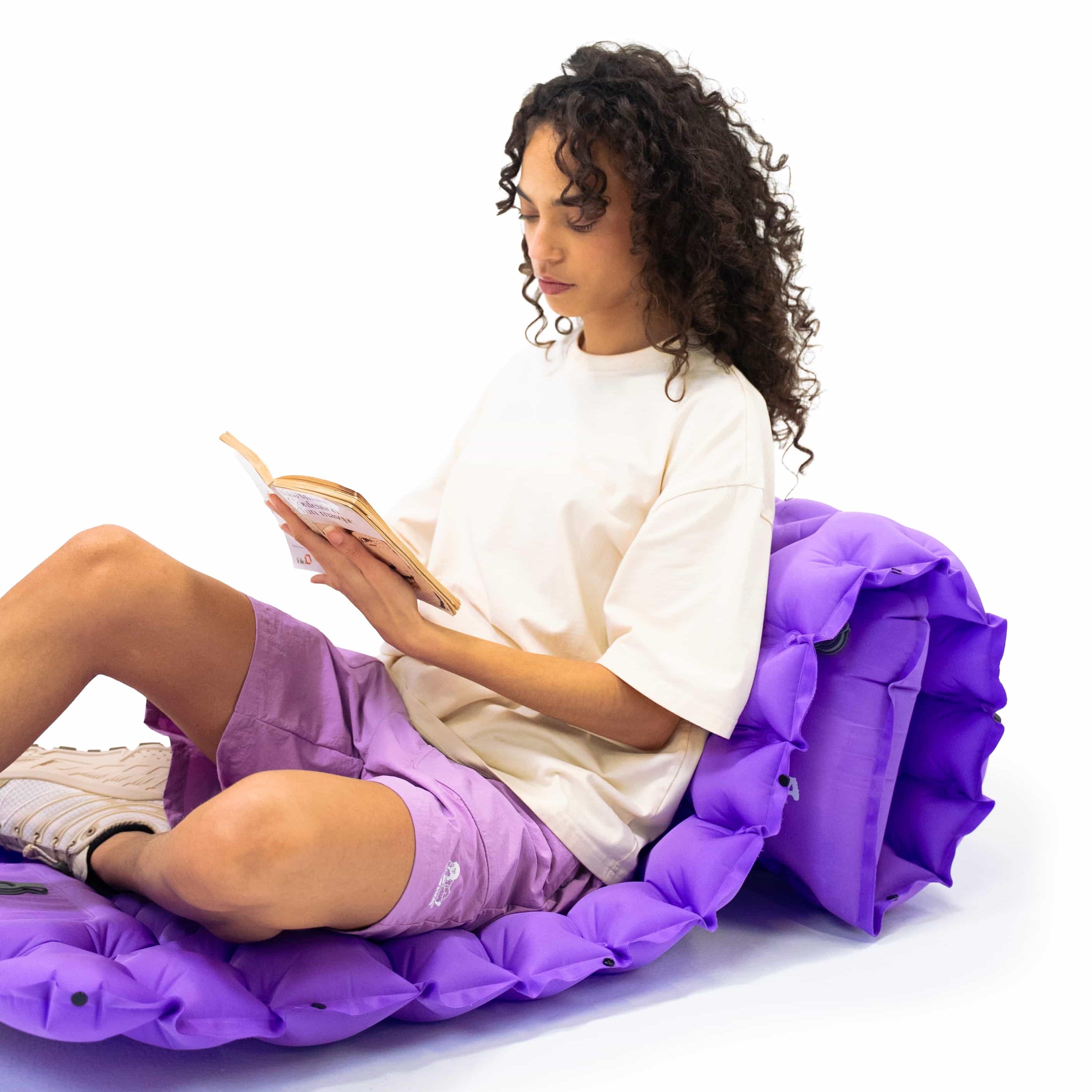 T-shirt Cloud 3D Coziya® avec matelas gonflable - lifestyle outdoor